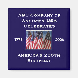 250th Anniversary USA Patriotic Flags  マグネット