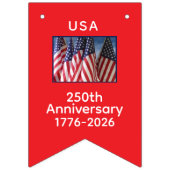 250th Anniversary USA Patriotic Flags Banner バンティングフラッグ (第1の旗)