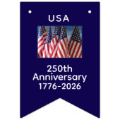 250th Anniversary USA Patriotic Flags Banner バンティングフラッグ (第3の旗)