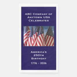 250th Anniversary USA Patriotic Flags Paper