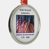 250th Anniversary USA Patriotic God Bless America  メタルオーナメント (右)