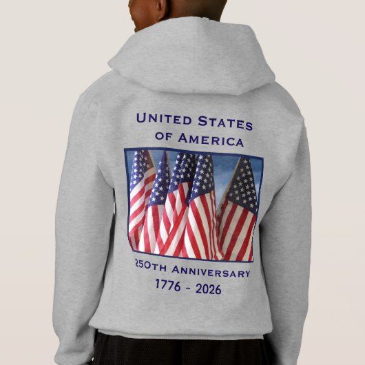 250th Anniversary USA Patriotic Pullover Hoodie (裏面)