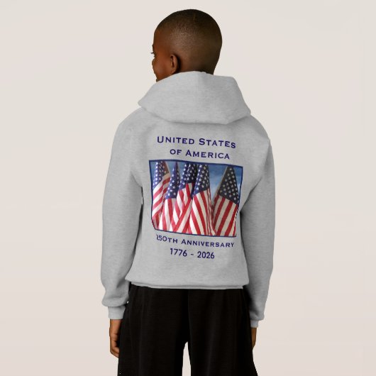 250th Anniversary USA Patriotic Pullover Hoodie (裏面フル)