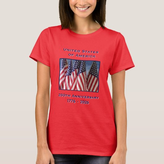 250th Anniversary USA Patriotic Red Tシャツ (正面)