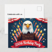250th birthday インビテーションポストカード (正面/裏面)