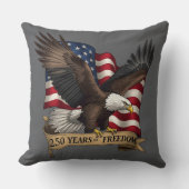 250th Birthday of America Throw Pillow クッション (正面)