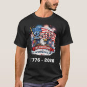 250th Celebration US Independence Day 1776 - 2026 Tシャツ (正面)