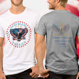 250th US God Bless America Blessed is the Nation トライブレンドＴシャツ