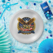 250th USA Anniversary Eagle Emblem  ペーパープレート (パーティー)