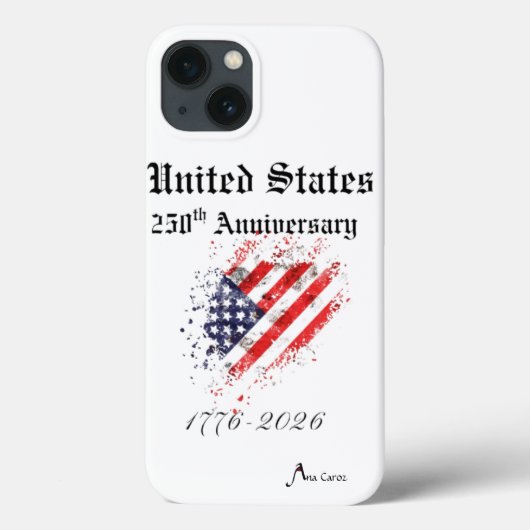 250th USA Anniversary Phone Case Apple Case-Mate iPhoneケース (裏面)