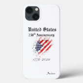 250th USA Anniversary Phone Case Apple Case-Mate iPhoneケース (裏面)