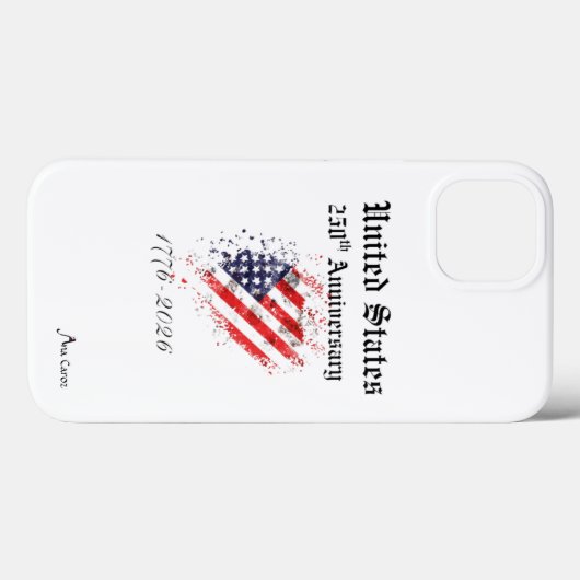 250th USA Anniversary Phone Case Apple Case-Mate iPhoneケース (裏面 (横))