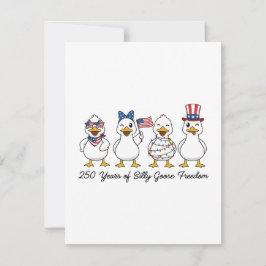 250th Years of Silly Goose Freedom Semiquincentenn サンキューカード