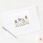 250th Years of Silly Goose Freedom Semiquincentenn スクエアシール (封筒)