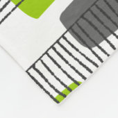 251215 – 緑と灰色 フリースブランケット (角)