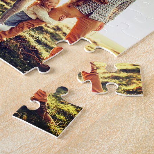 252枚カスタム14枚の写真コラージュに挑戦 ジグソーパズル (側面)