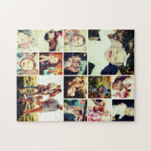 252枚カスタム14枚の写真コラージュに挑戦 ジグソーパズル (横)