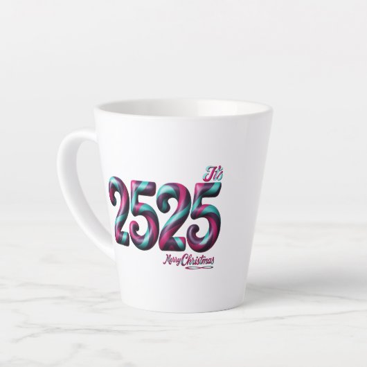 2525 Christmas LATTE MUG カフェラテマグ (左アングル)