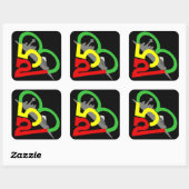 253シアトルステッカー スクエアシール (シート)