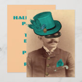 253.覆いをかけた帽子屋さん 招待状 (正面/裏面)