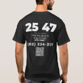 2547 Tシャツ (裏面)