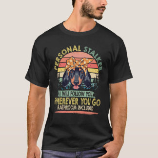 25 あなたの個人的ストーカー ヴィンテージ -ダックスフント Tシャツ