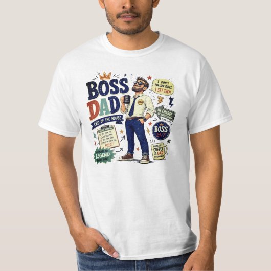 #25 お父さん - サイズお選びください Tシャツ (正面)