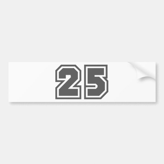 25 バンパーステッカー (正面)