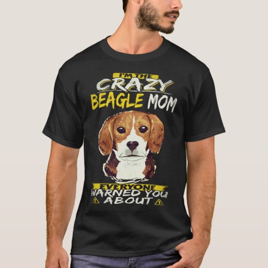 25 ビーグルが大好きなママ Tシャツ (正面)