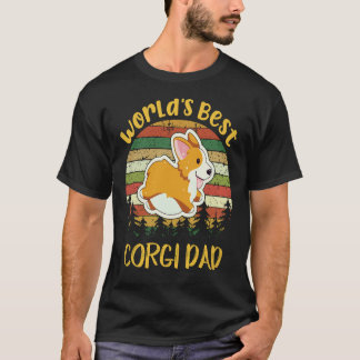 25 世界で一番最高のコーギーのパパ コーギー Tシャツ