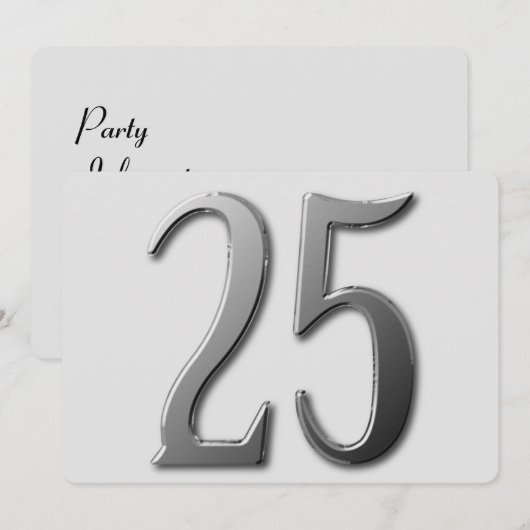 25 招待状 (正面/裏面)