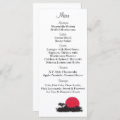 25 日本の Rising Sunのメ結婚ニューラベル メニュー (正面/裏面)