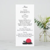 25 日本の Rising Sunのメ結婚ニューラベル メニュー (スタンド正面)