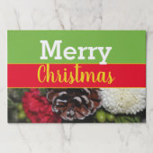 25 枚のクリスマス ペーパー プレイスマット (正面)