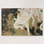 25. 老松白鳳図, 若冲 Pine-tree and Phoenix, Jakuchu Ito ジグソーパズル (横)