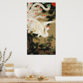 25. 老松白鳳図, 若冲 Pine-tree & Phoenix, Jakuchu ポスター (キッチン)