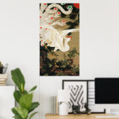 25. 老松白鳳図, 若冲 Pine-tree & Phoenix, Jakuchu ポスター (ホームオフィス)