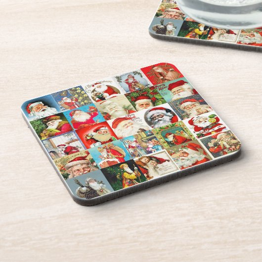 25 違う Santas Version 1 コースター (左側)