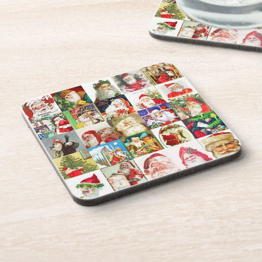 25 違う Santas Version 3 コースター (左側)