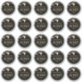 25 2.5インチ防水メイスンジャガーハニーラベル シール (正面)