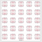 25 2"X2"のスノーフレークパーソナライズされたギフトラベル シール (シート)