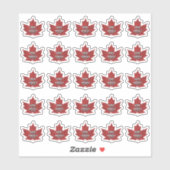 25 (3/4")メイプルリーフグレード濃厚な味 シール (シート)