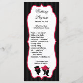 25 4時間365日の結婚式 プログラムフォーマルハットエレガントレトロ プログラム (正面)