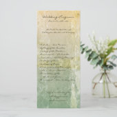 25 4時間365日の結婚式 プログラムヴィンテージフローラアンティーク プログラム (スタンド正面)