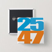 25 47 Blue/Orange 缶バッジ (正面&裏面)