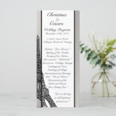 25 4 x 9結婚式 プログラムブラックエッフェルタワー プログラム (スタンド正面)