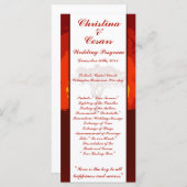 25 4 x 9結婚式 プログラム赤い夕日(アフリカ) プログラム (正面/裏面)