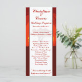 25 4 x 9結婚式 プログラム赤い夕日(アフリカ) プログラム (スタンド正面)