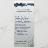 25 4x9結婚式 プログラムすりガラス割れミロ プログラム (正面)