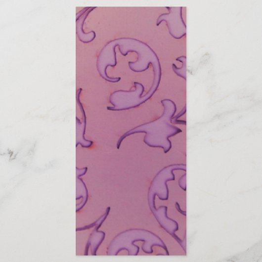 25 4x9結婚式 プログラムアメジストジュエルエンボスパップ プログラム (裏面)